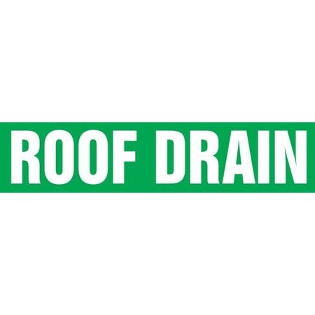 Accuform ASME ANSI PIPE MARKER ROOF DRAIN RPK617STE RPK617STE